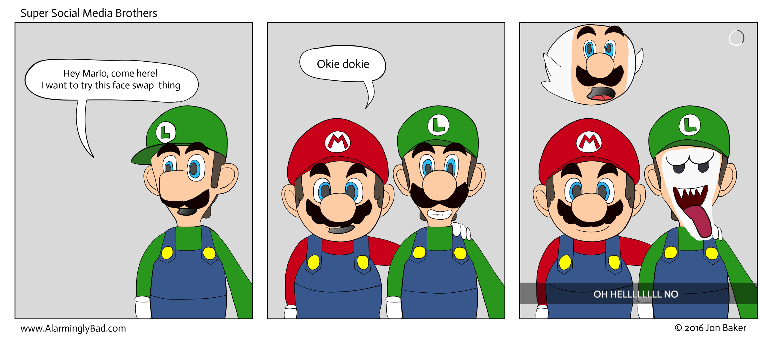 Is this why Luigi's such a scaredy cat?