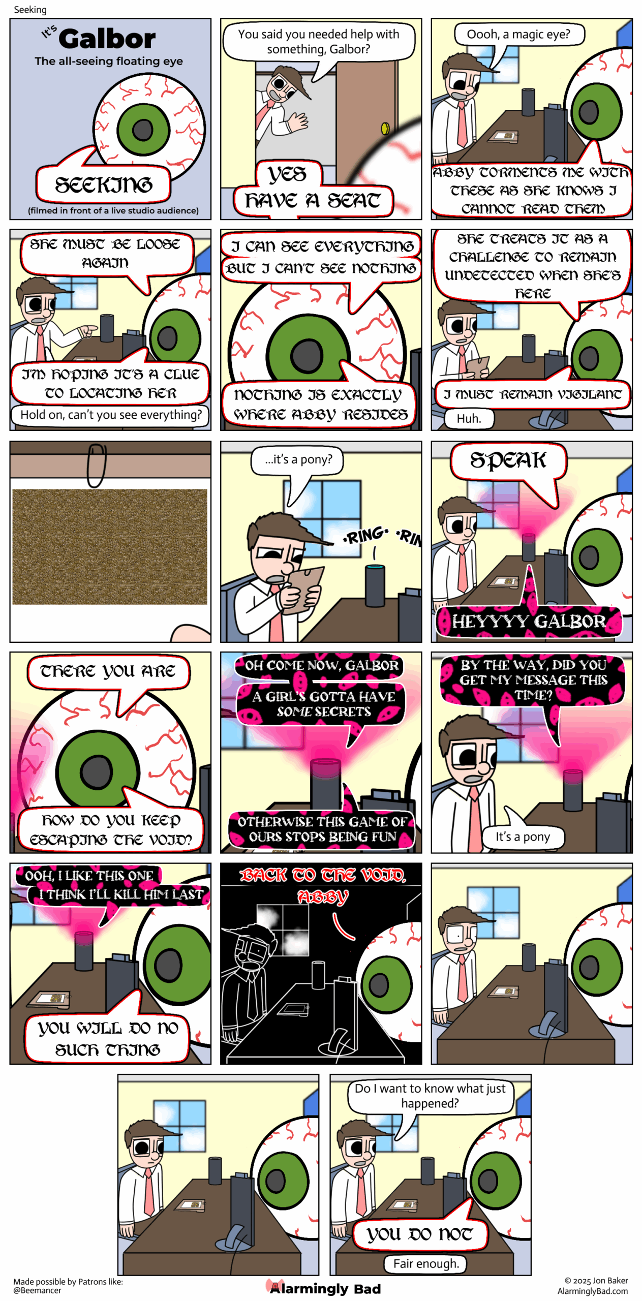 Hi Abby.  Bye Abby.

If you're having trouble reading the stereogram, it says the words "Say it's a pony"