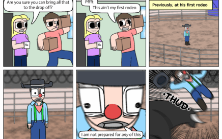 He was just clowning around