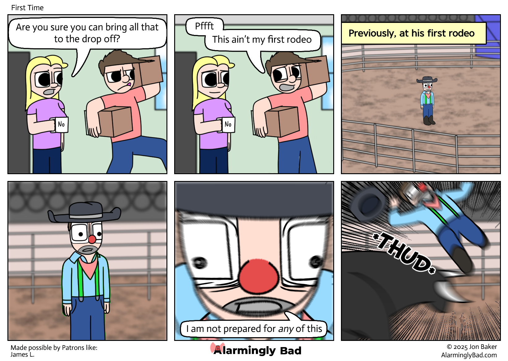 He was just clowning around