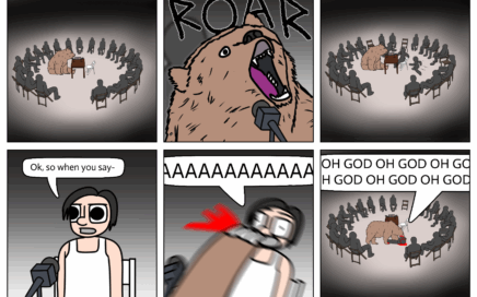 Oh that bear fucken OWNED that kid in the marketplace of ideas