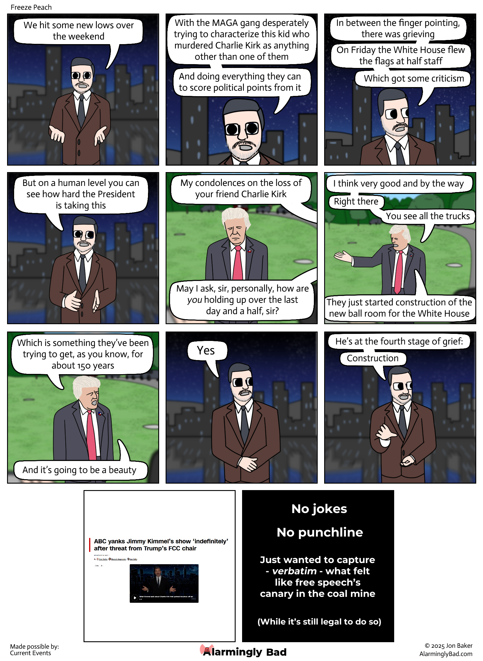 For the Epsteinth time: "Congress shall make no law respecting an establishment of religion, or prohibiting the free exercise thereof; or abridging the freedom of speech, or of the press; or the right of the people peaceably to assemble, and to petition the Government for a redress of grievances."