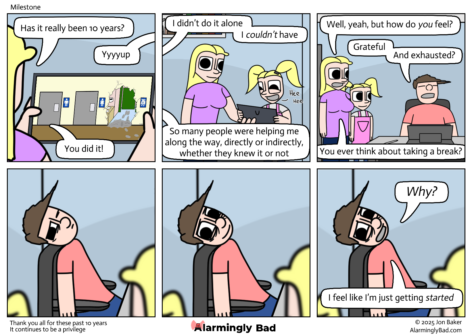 Thank you so much for reading, it continues to be a privilege