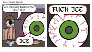 Galbor has strong opinions about buckets